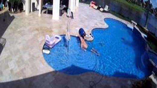 Watch this 12-year-old rescue a drowning man from a home swimming pool