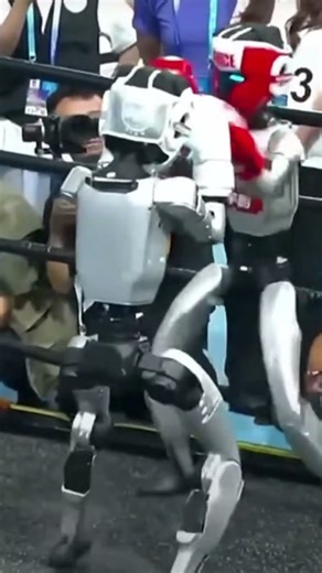 ¡El combate de boxeo de robots fue muy emocionante!