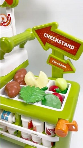 Transformable Mini Supermarket Toy Playset ASMR #asmr #toys #satisfying #shorts #Supermarket