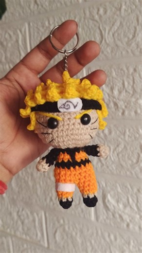 Needles and You || Crochet store on Instagram: "Naruto plushie keychain 💛🧡 Available on @needles.and.you Book your order now 📩 #naruto #narutokeychain #fyp #crocheter #crochetingindia #handmade #crochet#yarn#yarnworld"