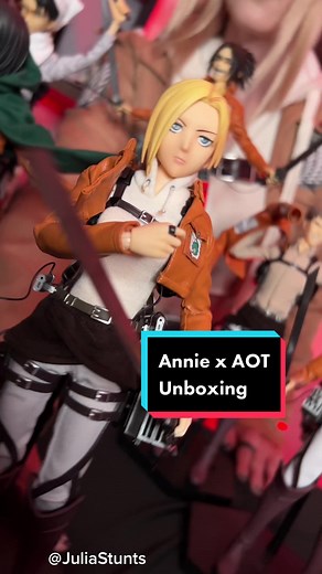 Unboxing the rarest AOT figure, only have one left to finish my collection! #aot #attackontitan #snk #anime #shingekinokyojin #manga #annieleonhart #mikasa #levi #erenjaeger #jean #hangezoe #actionfigures #mycollection #unboxing
