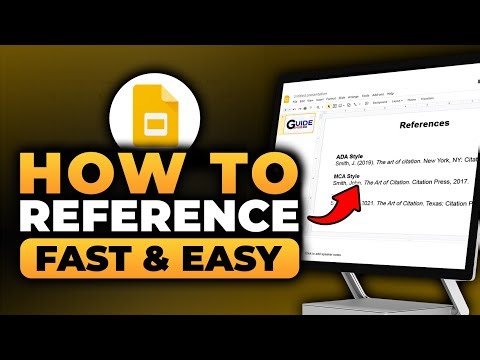 How To Reference On Google Slides (FAST & EASY) | 100% WORKS | NO Yapping! | Google Slides Reference