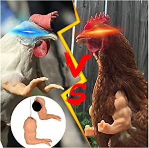2PCS Chicken Arms, Fist Fighting Chicken Toys, Doll Hands for Hens, Strong Arms for Rooster, Costume Joke Toys for Chicken, Halloween Prank Gift Toys