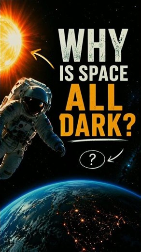 Why Is Space So Dark? The Surprising Truth Behind the Black Universe #space #facts #nasa #viral