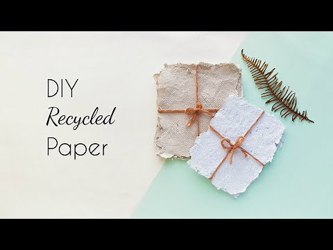 How to Make Paper at Home | Recycle Leftover & Scrap Papers at Home | Easy Paper Making Tutorial