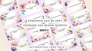 30 Printable Affirmation Cards for Self-care Daily Positive Inspiration Confidence & Self Esteem Booster Deck - Etsy
