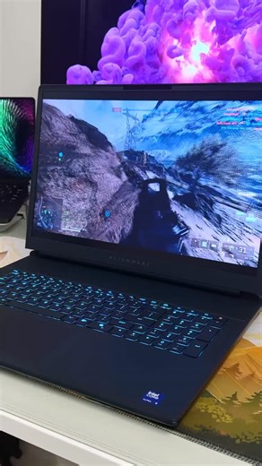 Kizzy on Instagram: "Alienware 18 Area-51 is a fantastic return to form for Alienware. From the stunning, alien inspired-design to high performance hardware that includes a Intel HD processors, Thunderbolt 5 and 175W RTX 5090, this thing kicks every butt. The only thing that could make this better is an OLED display(it's using a 300Hz QHD IPS) but I can't complain too much. What's the first thing you'd play on this beast? #alienware #alienware18 #18inchlaptop #gaminglaptop"