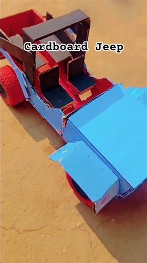 homemade cardboard Jeep