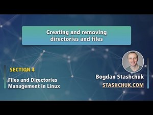 Linux Tutorial: 26 Creating and removing directories and files
