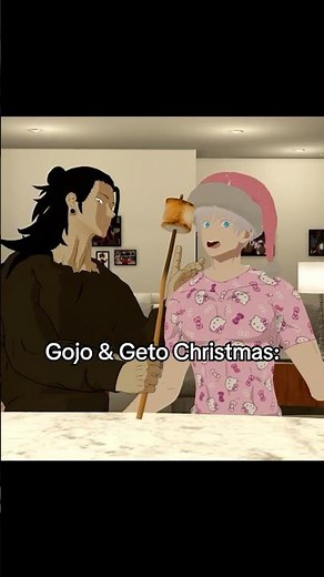 Christmas w/ Gojo & Geto ☺️ #vrchat #vrgaming #jujutsukaisen