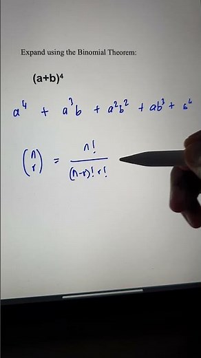Expand using Binomial Theorem #mathshorts