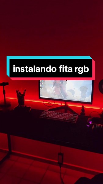 Transformando meu setup com fita de LED RGB