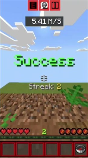 practicing clutching in Minecraft #minecraft #skills