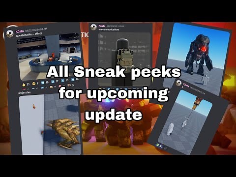 All Sneak peeks for upcoming update || Roblox Headcrab Infection