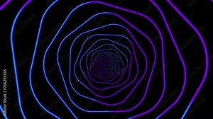 Infinite gradient shape lopping tunnel background. Very suitable for video backgrounds, animations, presentations, and so on.