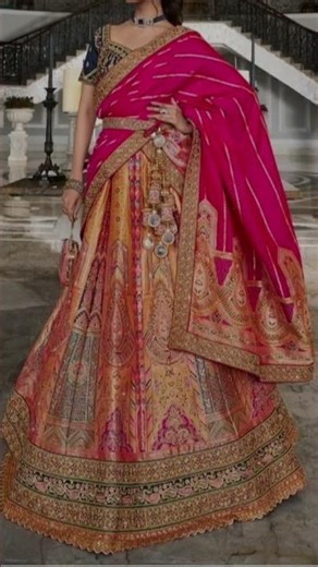 party' wear lehenga bridal look very beautiful lehenga design #hindi song #mera lehenga bda hai