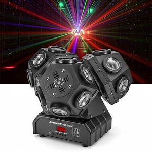 200W LED Laser Moving Head Light RGBW Rotating Beam Stage Light DMX DJ Lighting | eBay