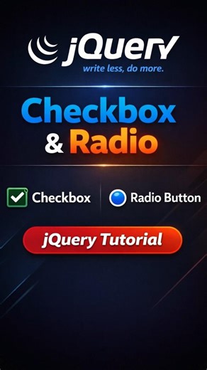Checkbox & Radio in jQuery | data vs attr Explained in 1 Minute #coding #shorts