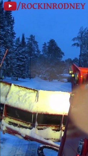 Kioti Tractor Plowing Heaviest Snow Of 2024 | Kioti RX7320 Hiniker Scoop Plow Pushing Heavy Snow
