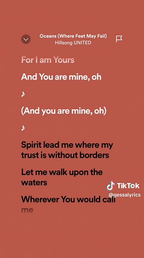 Hillsong UNITED Oceans Full Lyrics