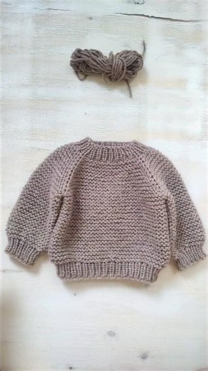Knitting pattern for baby sweater. Mere Baby Pullover Knitting Pattern