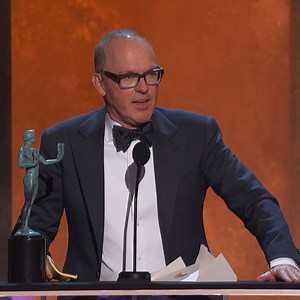 Michael Keaton receives Actor® for Outstanding Performance by a Male Actor in a Television Movie or Limited Series! #sagawards | The Actor Awards