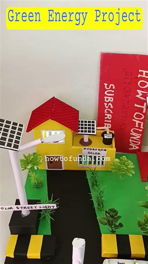 green energy working model for science exhibition - diy - renewable energy project - howtofunda