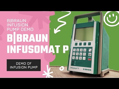 Infusomat P | Infusion pump | B braun | How to use | How to clamp and unclamp | How to give bolus |
