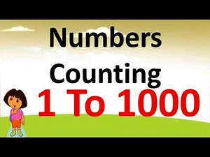 Number counting 1 to 1000 // Count to 1000 by 1s | Math Learn Numbers 1 to 1000