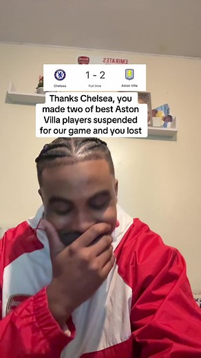 The two best Aston Villa players are both suspended for our game #chelsea #footballtiktok #astonvilla #arsenal #football