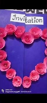 School Students' Creative Invitation Card Making | DIY Card