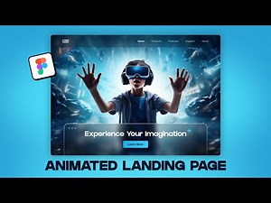 Figma LANDING PAGE ANIMATION Using Figma Prototypes | Figma Tutorial