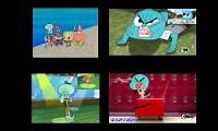 Mix of 4 videos from youtube : [Request] Sparta Venom Remix Quadparison (SpongeBob vs. Gumball)
