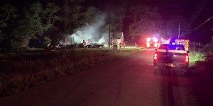 Structure burnt to the ground after fire in Tioga County
