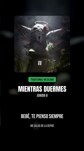 MIENTRAS DUERMES - Junior H (Letra/Lyrics) #shorts