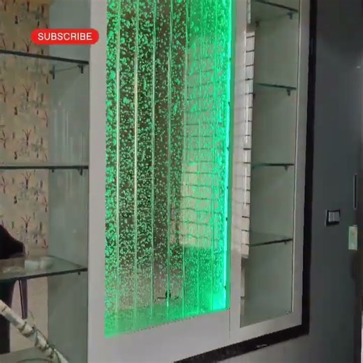 Custom Bubble Wall-Dancing Bubble Wall-Indoor Water Wall Feature #homemad_bubble_wall_making_athome