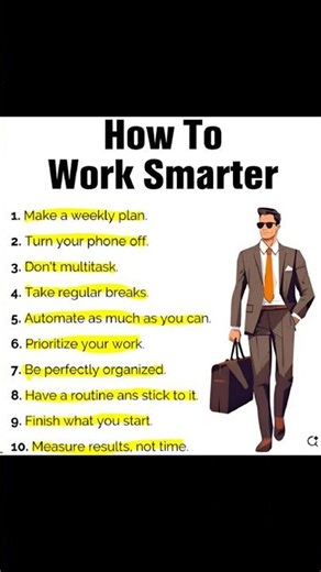 "7 Secrets on How to Work Smarter 😱⚡ Unlock Hidden POWER Today!" #lifelessons