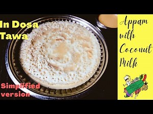 Instant Appam with Coconut Milk in Dosa Tawa | Easy South Indian Pancake Recipe