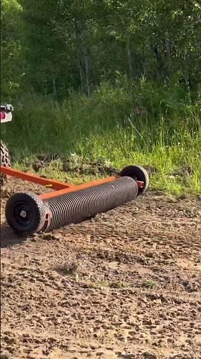 Homemade DIY cultipacker at the foodplot #cultipacker #domain #foodplot