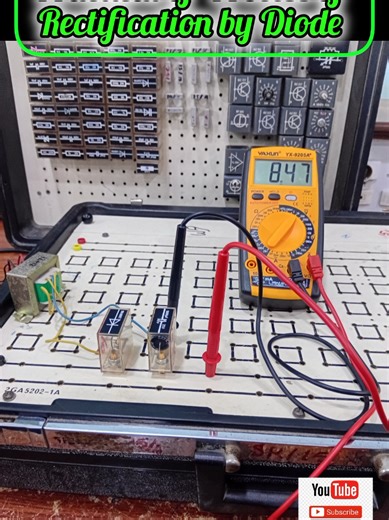 Process of Rectification by Diode is practically done in rhis video.#diode #inverter #electronics #viralvideo #foryoupage