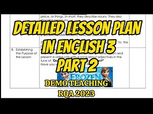 Detailed Lesson Plan in English 3 | DEGREES OF ADJECTIVES | DLP WITH 5 INDICATORS PART 2