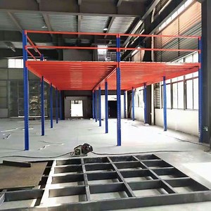 [Hot Item] Adjustable Warehouse Mezzanine Rack Heavy-Duty Steel Storage System with Loft Platform