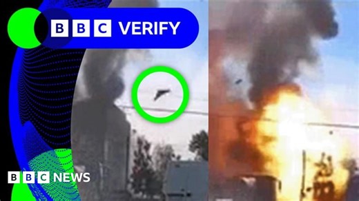 BBC Verify Live: Dashcam records Ukraine strike, plus Mali militant attack confirmed