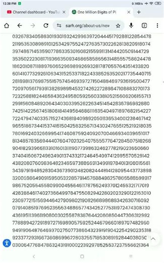 1 Million Digits Of Pi (Pi Song 10000.0)