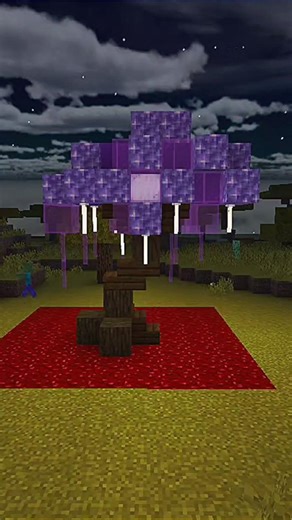 Custom Amethyst Tree Build in Minecraft 💜✨
