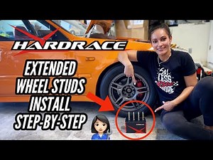 Extended Wheel Studs Install - HARDRACE - Step-By-Step