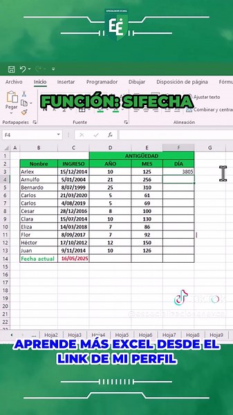 Cómo calcular el tiempo entre fechas en Excel