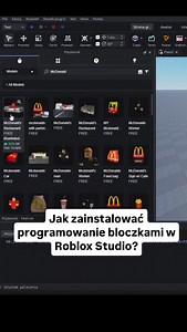 Jak zainstalować programowanie bloczkami w Roblox Studio? #roblox #robloxstudio #easylua | Ścieżka Programisty - nauka programowania