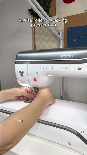 How to sew leather on sewing machine #BrotherSewing #AtYourSide #BrotherAtYourSide