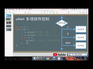 Kotlin 教學【從零開始學 Kotlin 程式設計】when 條件控制